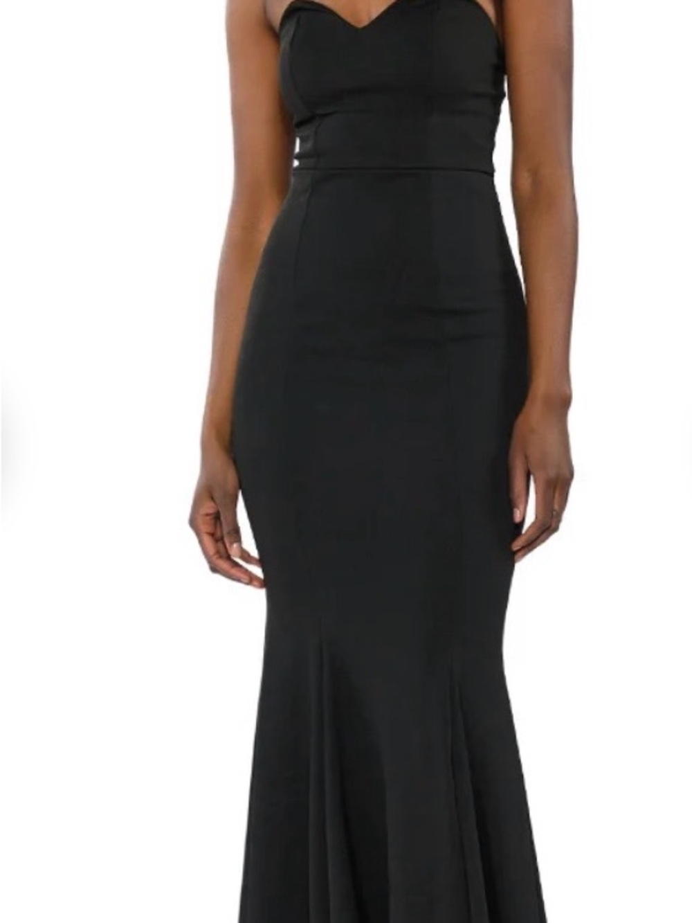 AKIRA Label Run The World Strapless Maxi Dress NWT